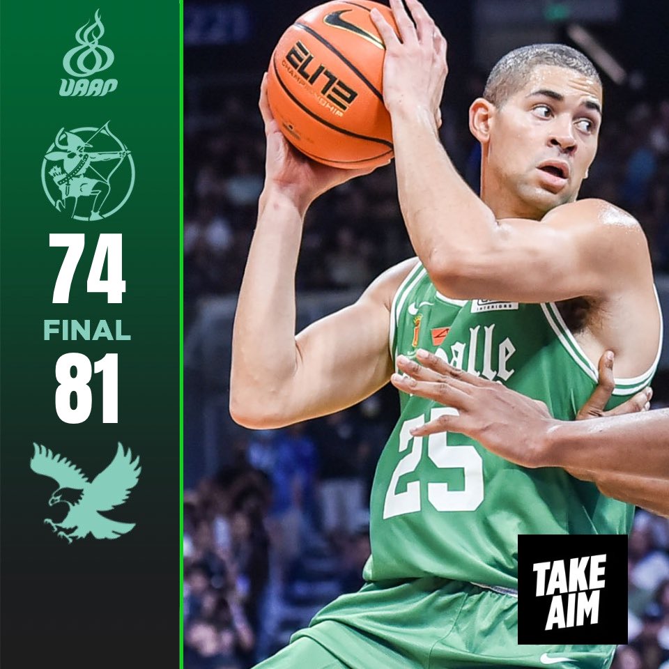 The comeback trail falls short — but the fight never stops. On to the next. 🏹

Next game : Oct 12 vs NU

#uaapseason88