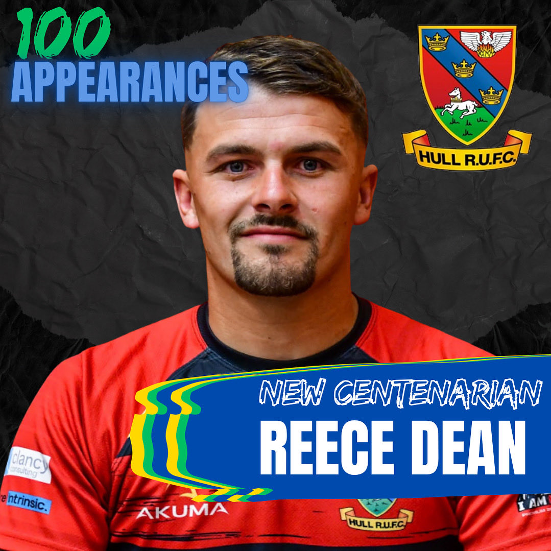 With 4 conversions leading us to our first win of the season REECE DEAN made his 100th appearance becoming the latest to join our list of centenarians at HRUFC 🙌💯 

Thank you for your commiment, talent and skill Reece 👏💙