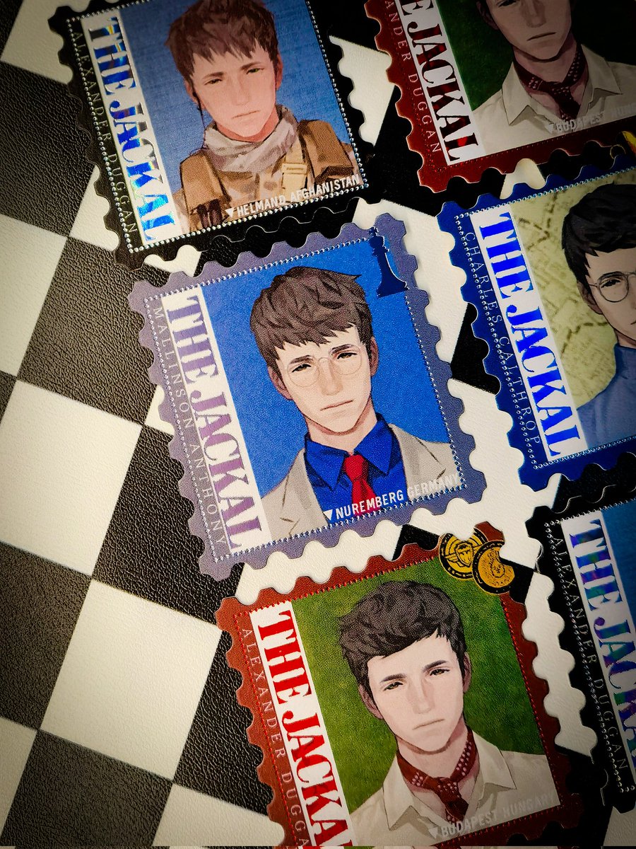 #thedayoftheJackal #EddieRedmayne 
Some fanmade about stamp sets.If you are interested in this, please let me know.🥰
——————
就这样兢兢业业给豺师傅拉磨！