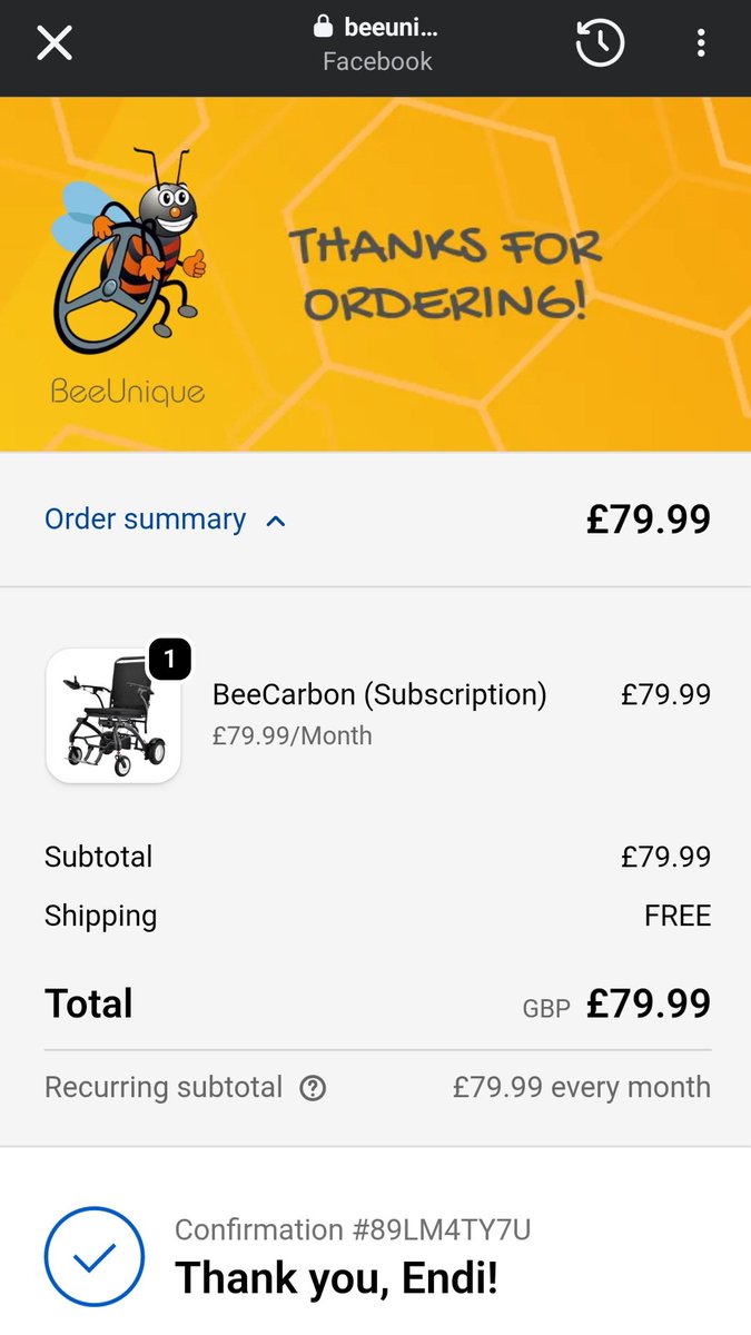 AelyaenContact's tweet photo. Y'all, I'm saved! I found this mobility company who offer power chairs on a two year subscription so I just ordered it with the money I have so far.
Thank you to everyone who shared or donated, love Y'all ❤️
#BeeUnique #Disability https://t.co/u6FrvdR7H2