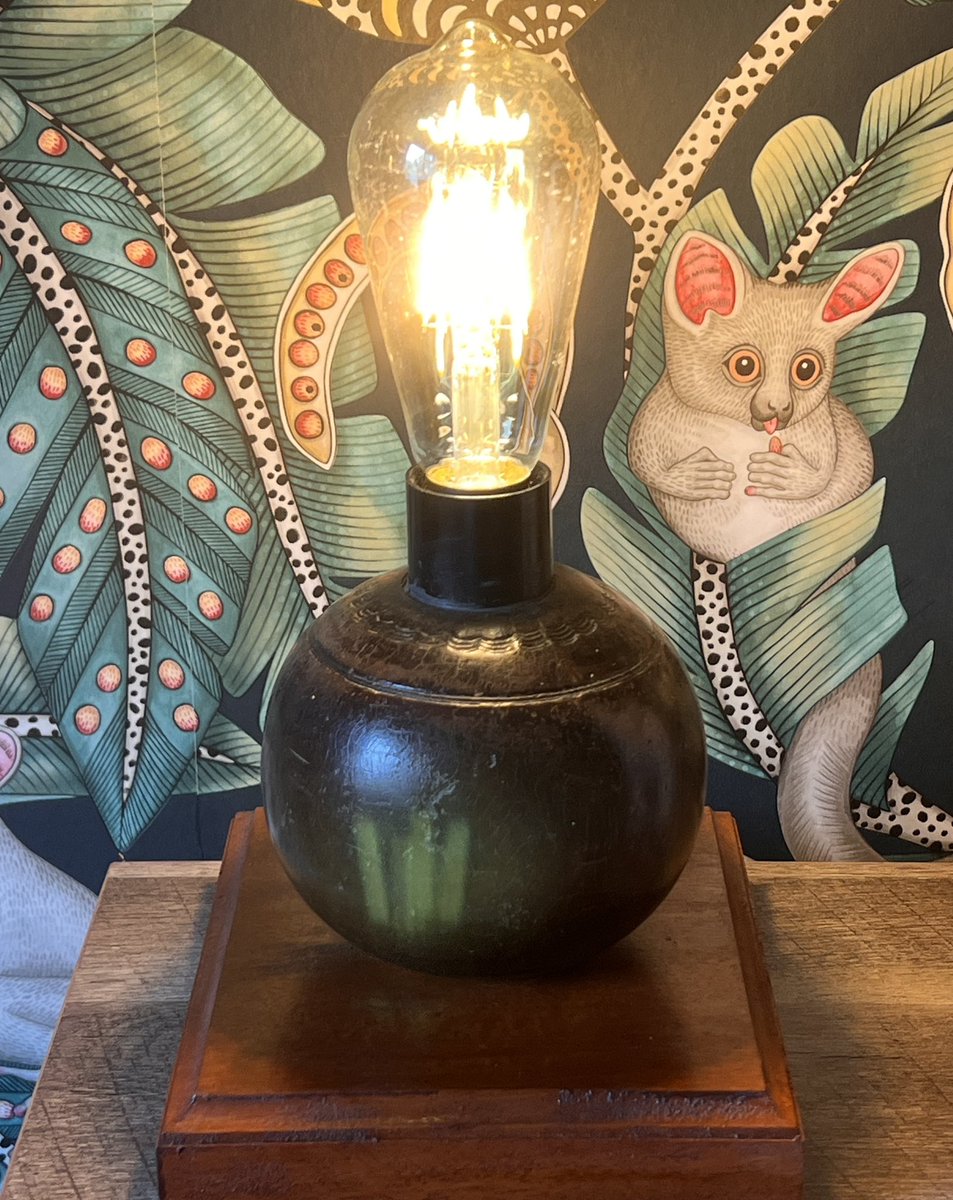 NedUpcycle's tweet photo. If you love the unusual then you will love these. Made from reclaimed original vintage Crown Green Bowls and mounted on a hardwood base. They are both safety compliant. These are available now. Please PM me if you are interested in them. #lamp #lamps #edison #edisonbulb #handmade https://t.co/75OROT3jo7