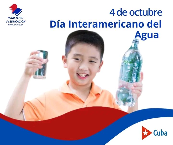 Secundaria. DGE. Cueto (@cuetodge29389) on Twitter photo Recordar este día 4 de octubre el día interamericano del agua, líquido tan importante para todo el mundo.<a href="/edelzm1/">edelzm</a> <a href="/NelsyYamirka/">Nelsy Yamirka González Pérez</a> <a href="/GteCueto/">Dpto de Tecnología Cueto Holguín</a> Recordar este día 4 de octubre el día interamericano del agua, líquido tan importante para todo el mundo.<a href="/edelzm1/">edelzm</a> <a href="/NelsyYamirka/">Nelsy Yamirka González Pérez</a> <a href="/GteCueto/">Dpto de Tecnología Cueto Holguín</a>