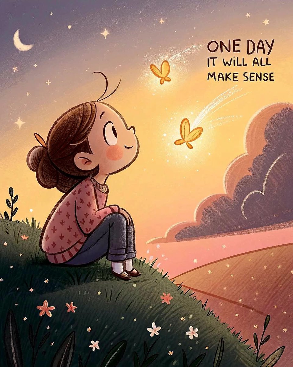 ✨ Sometimes all you need is a little patience — the answers will come when the time is right. 🌙🦋
#KeepBelieving #OneDayItWillAllMakeSense #Hope #PeacefulMind