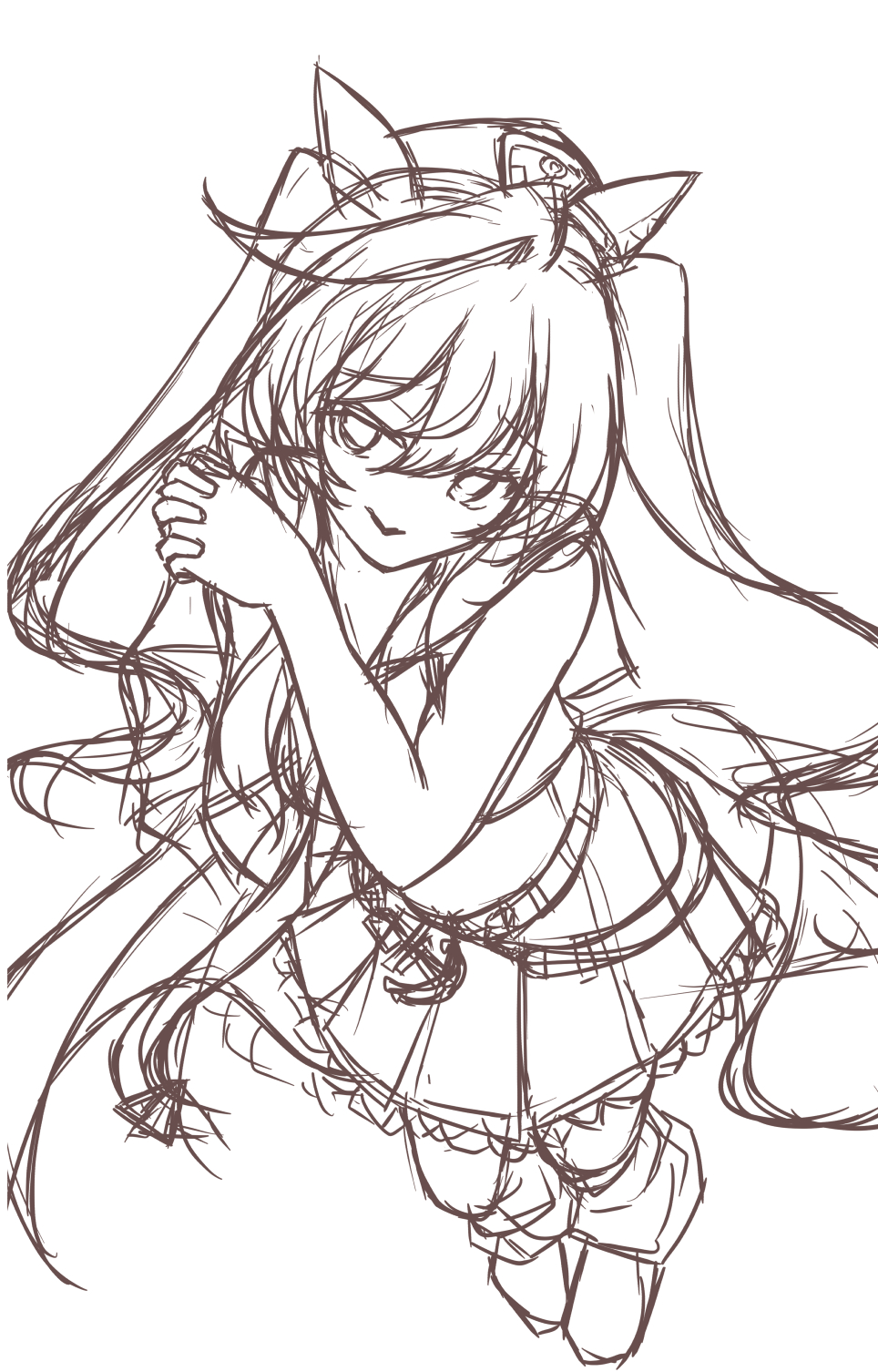 白い恋人達(デッサン) 😈🐰😈🐰😈🐰 、 らぶらぶ集め 、 #illustration #art #イラスト