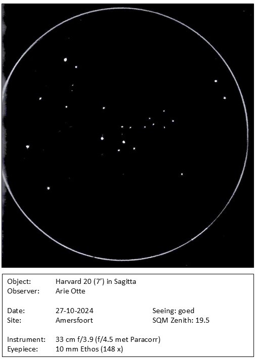 DeepskyLog's tweet image. As new #deepskylog sketch of the week, we selected this sketch of the Open cluster Harvard 20 in Sagitta by Arie Otte.
More information can be found here:

deepskylog.org/index.php?inde…

#sketch #sketchoftheweek #deepsky #astronomy #deepskydrawing #sketches