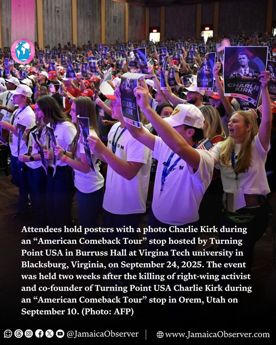 JamaicaObserver's tweet image. The staging of a vigil in Jamaica for slain American right-wing political activist Charlie Kirk by the local Love March Movement (LMM), who described him as a martyr, has been met with disappointment by a number Christians here.

“I think ours was the 18th country in the world to…