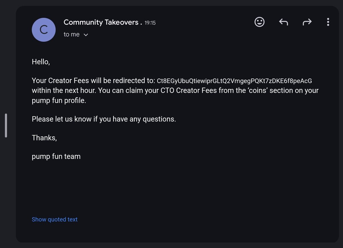slayjumpcoin's tweet photo. Former $Slay leader has officially handed over all access, including full control of Creator Fees ✅ Everything is now set under the new leader. The transition is complete - now it’s time for us to move forward and keep building with #SlayJumpForGood 🚀🌍 https://t.co/YDqtyyvBgo