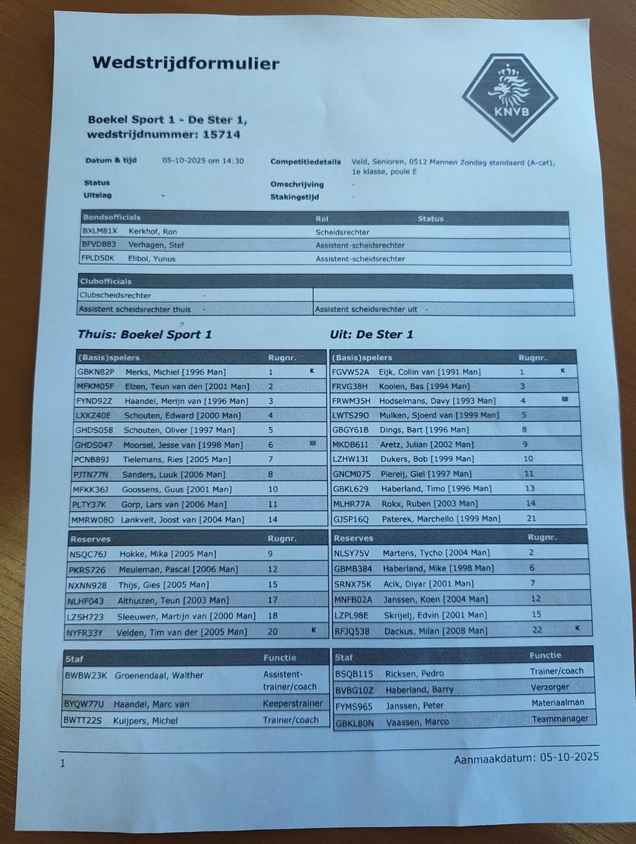 Boekel Sport - De Ster | 1. De bal rolt! Boekel Sport op jacht naar de eerste driepunter van het seizoen: 0-0. #amateurvoetbal