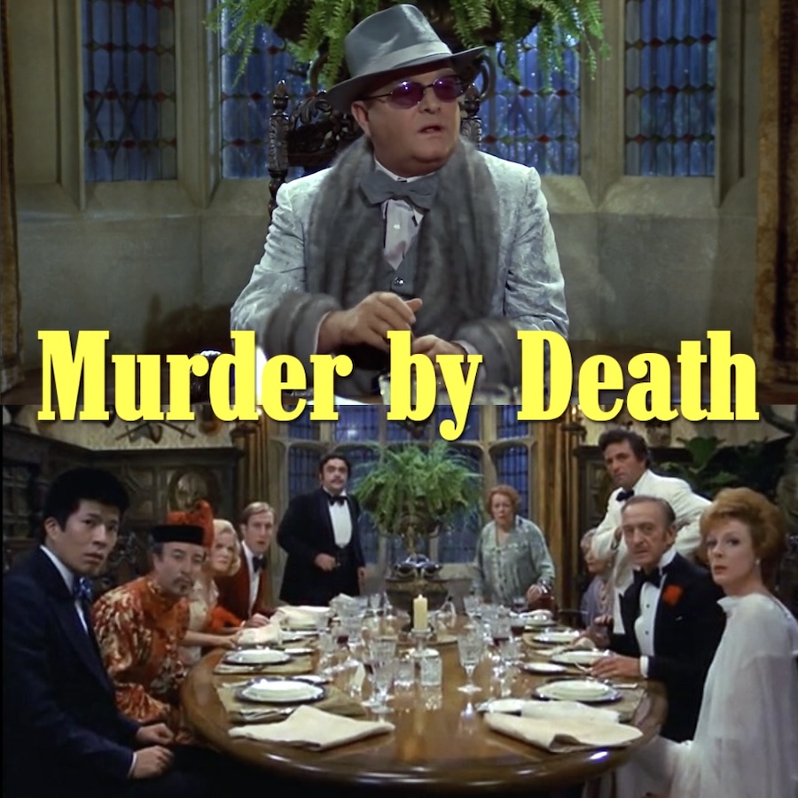 BoldenSkip's tweet image. Neil Simon's Murder by Death (1976) Directed by Robert Moore. The all star cast that includes Truman Capote, Eileen Brennan, Maggie Smith, James Coco, Peter Falk and more.