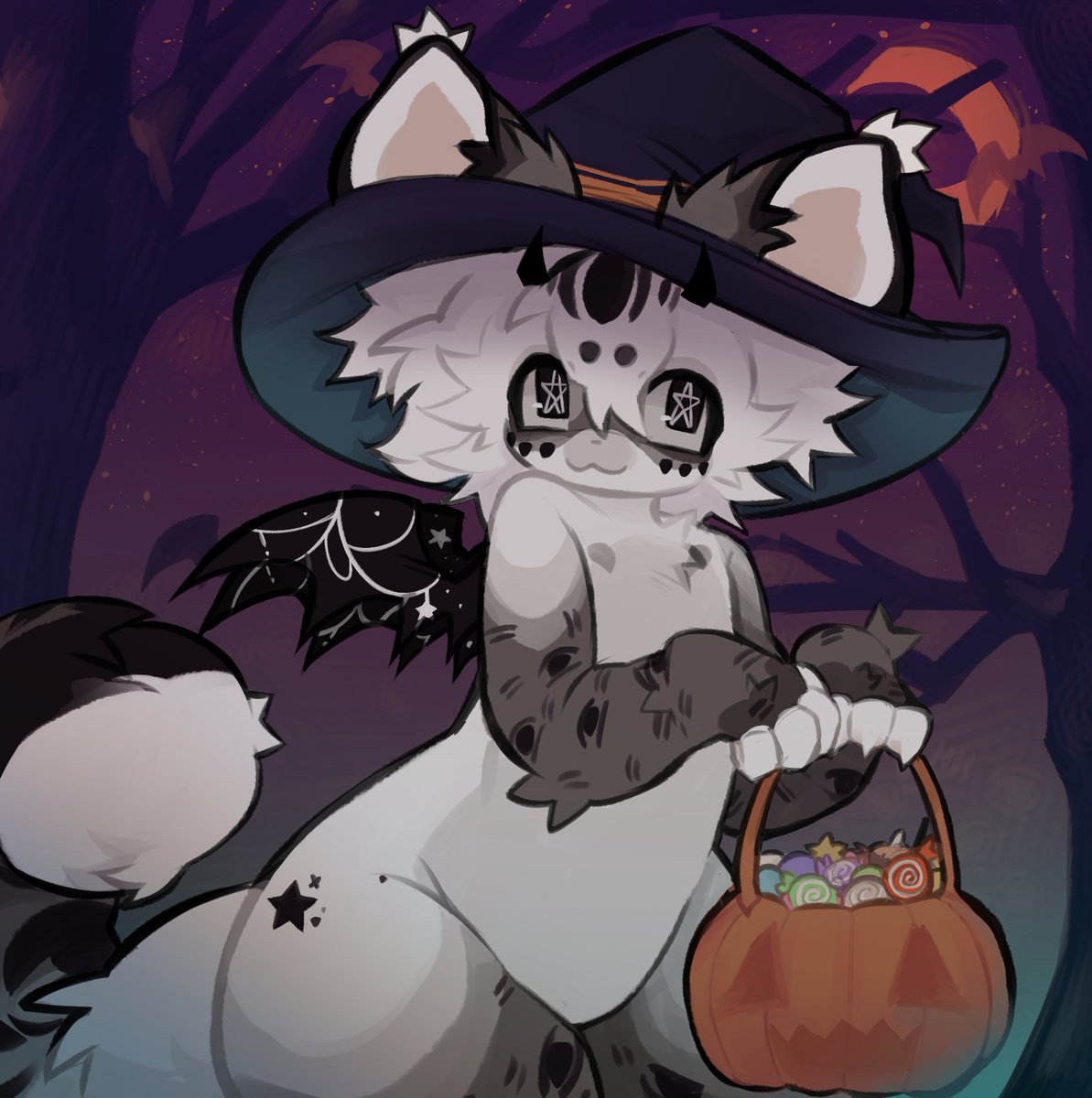 the sinister beast is asking for a treat ...
(upcoming halloween ych)