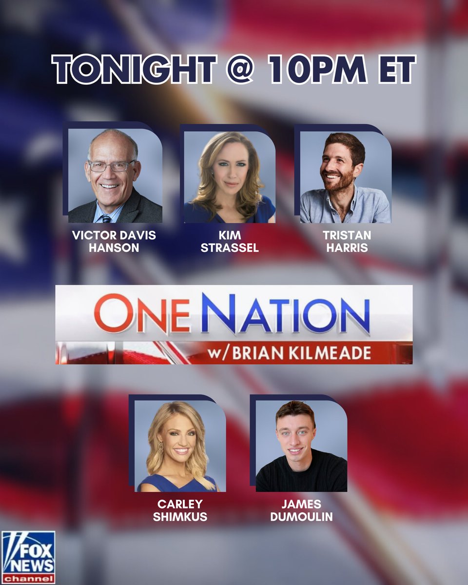 Tonight <a href="/OneNationFNC/">One Nation with Brian Kilmeade</a>