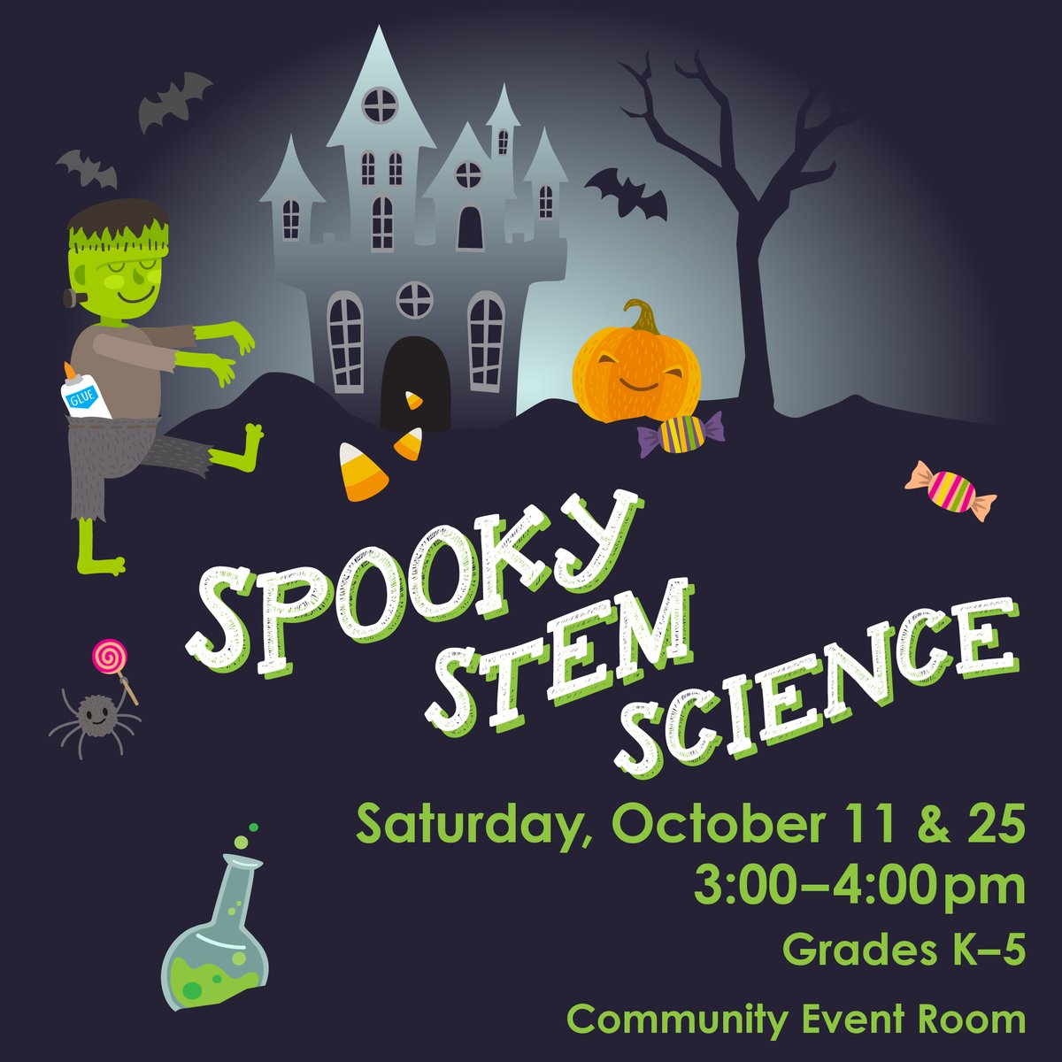 friscolibrary's tweet image. 🧪🎃 Get spooky with science at the library! Drop in for hands-on fun like pumpkin dissections, candy catapults, skeleton crafts, and more!
👻 For grades K–5
🗓️ Sat, Oct. 11 & 25 | 3:00–4:00 PM
bit.ly/4mPxU8e
#SpookyScience #FriscoLibrary #STEMFun #KidsInSTEM