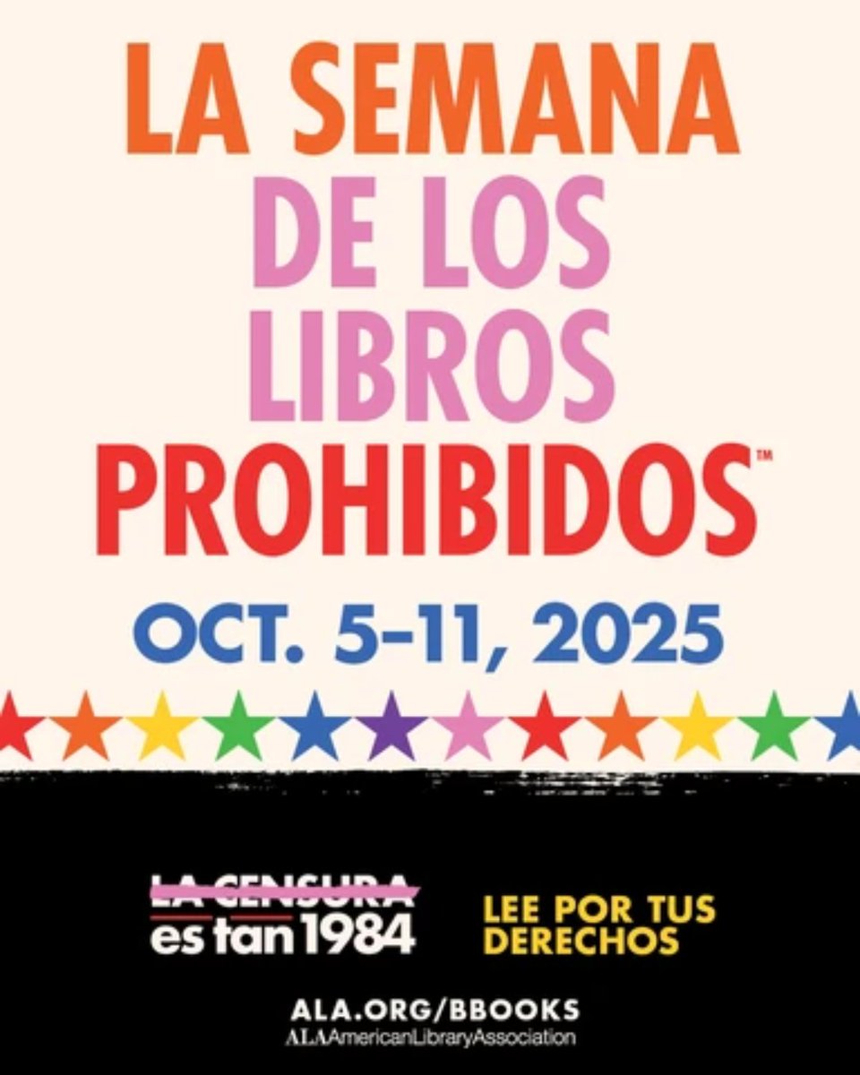 ncacensorship's tweet image. Happy Banned Books Week! 📚 How will you celebrate your freedom to read? #BannedBooksWeek #Censorship #FreedomToRead