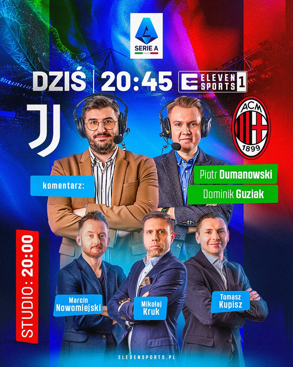 ELEVENSPORTSPL's tweet image. 𝐉𝐔𝐕𝐄𝐍𝐓𝐔𝐒 𝐅𝐂 𝐯𝐬 𝐀𝐂 𝐌𝐈𝐋𝐀𝐍 ⚽🔥

Wielkie granie w Serie A! 💥 Max Allegri wraca do Turynu w roli trenera Rossonerich 🔄 Oglądaj na żywo w Eleven Sports 1! 📺🇮🇹 #włoskarobota
