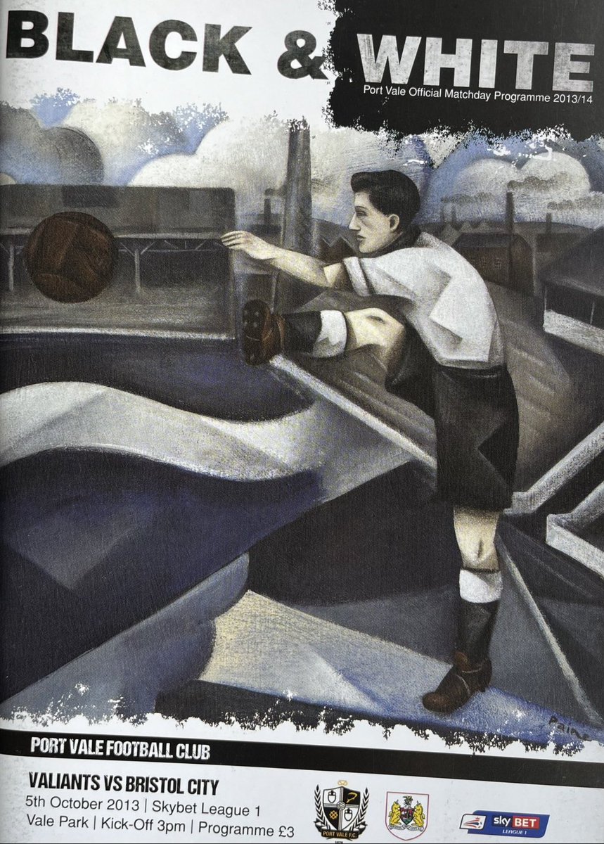 pvfcprogs's tweet image. #OnThisDay 5/10/13
PORT VALE  1, BRISTOL CITY  1
Hughes

Lee Hughes races onto a poor back pass to round the keeper &amp;amp; score an unlikely equaliser for the Valiants in the home game v Bristol City. Vale were mostly 2nd best but claimed a valuable point in League1. Att 6,275 #pvfc