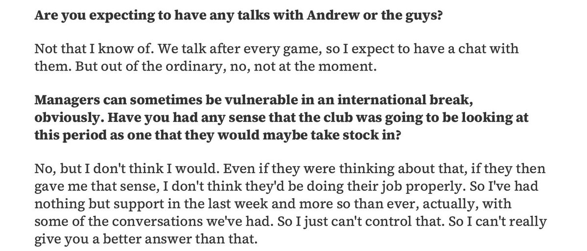 Thanks to <a href="/RangersReview55/">The Rangers Review</a> for the press coverage below, this is either delusional or extremely worrying. 

I pray its delusion
