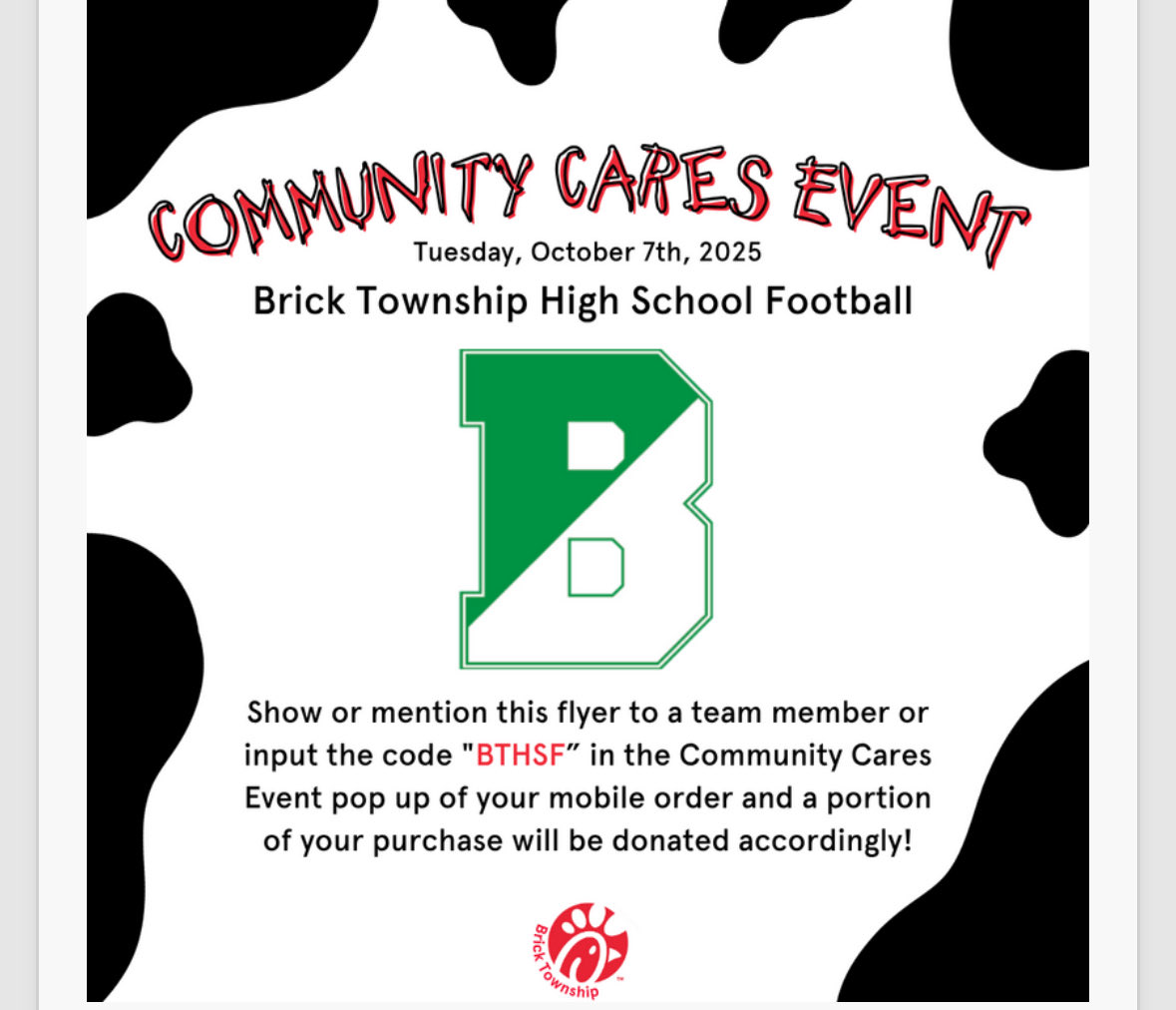 Tuesday, October 7 <a href="/ChickfilA/">Chick-fil-A, Inc.</a> !!! Help Support !!!