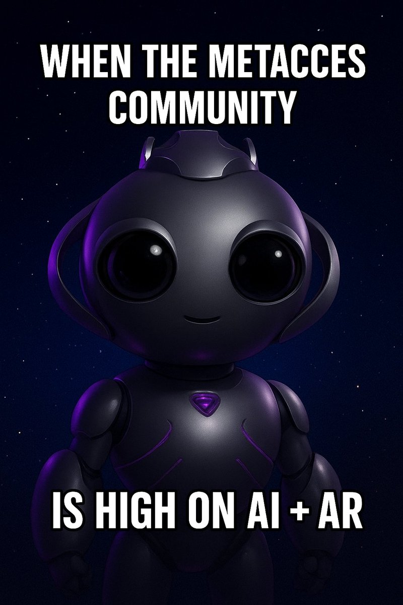 jjhyknam's tweet image. When the @metacces fam starts mixing AI talk with AR dreams 🤖💫
We’re not just building the future , we’re vibing with it.
#Metacces #Web3 #AI #AR #ACCES