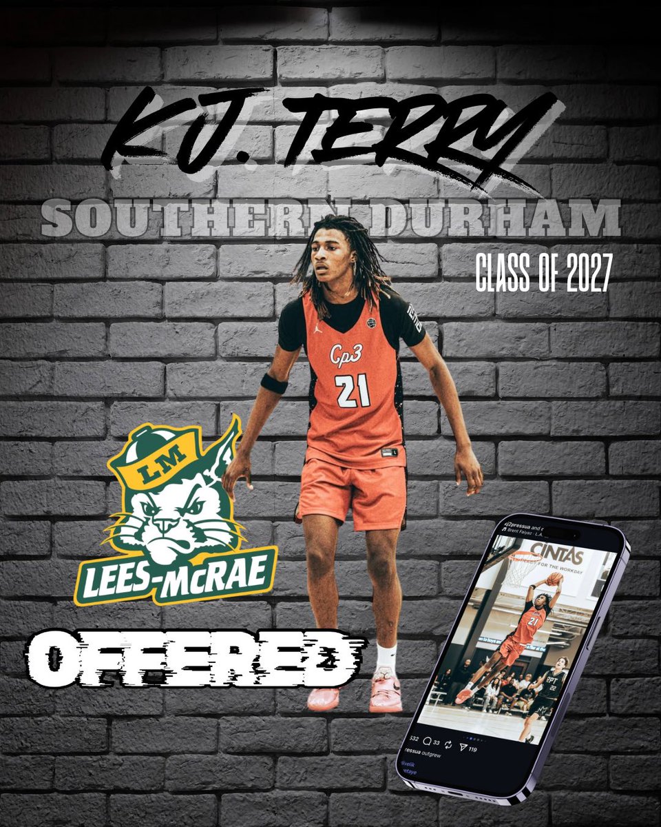 After a Great conversation with Coach Motley I'm blessed to receive an offer from Lees-McRae College