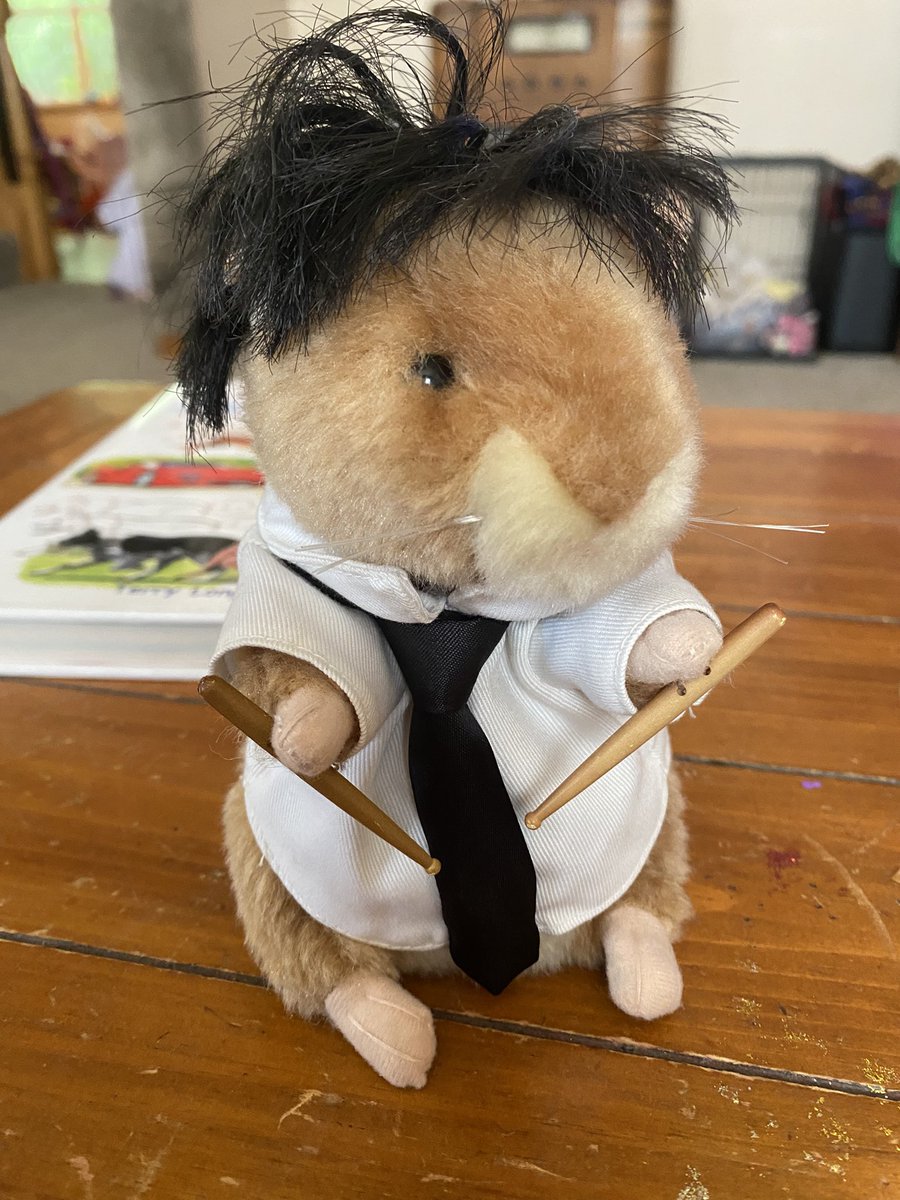 spinladen's tweet image. This hamster was definitely in a hardcore screamo band