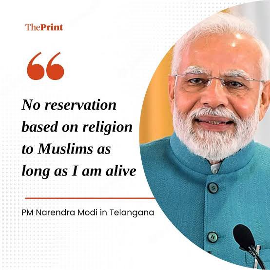 JustNow_Post's tweet image. No reservations based on religion to muslims as long as I am alive!🔥
#PMModi | #Muslims | #ReservationPolitics