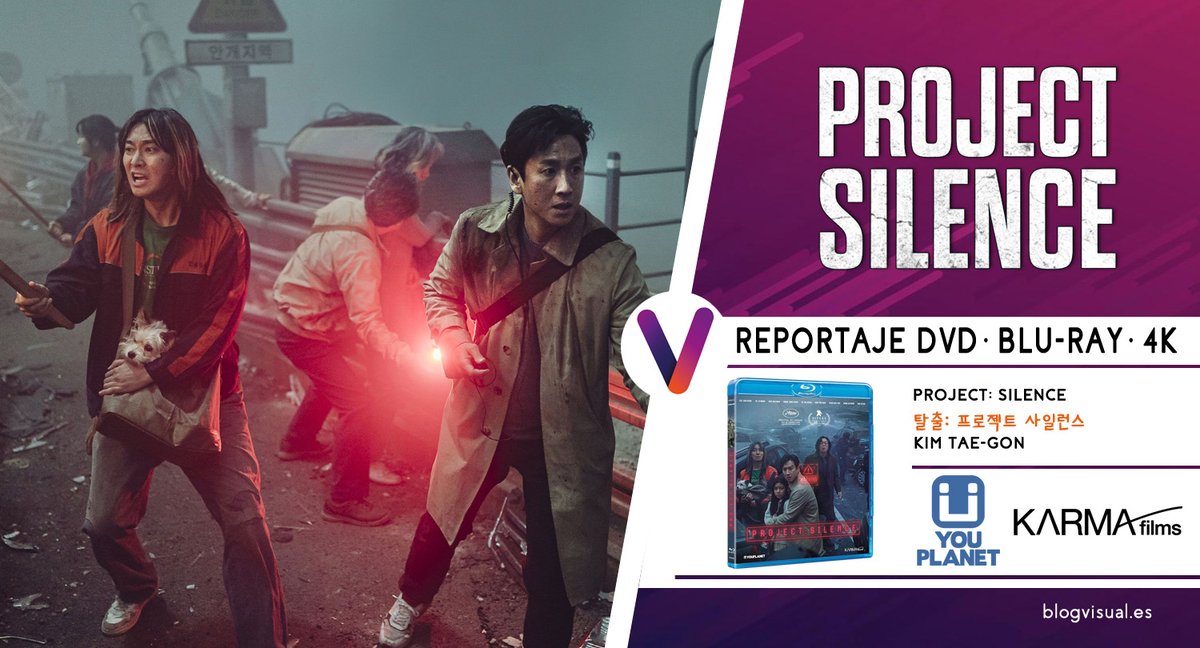 blogvisual's tweet photo. 🇰🇷 Así es la Ed. Blu-ray de #ProjectSilence (탈출: 프로젝트 사일런스) de Kim Tae-gon. En un puente cubierto de niebla el caos y el terror se apoderarán de los supervivientes de un accidente que libera unas bestias...
 
📀 @ypdistribution + @karmafilms

🔗 https://t.co/5D51XvjFAG https://t.co/wHztAVx3Ob