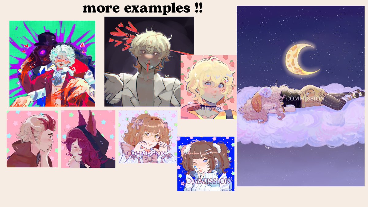 EMERGENCY COMMISSIONS OPEN!! rts would help a lot <3 :( pls read everything, feel free to dm me for any question and here is my vgen: vgen.co/Bellcita
so for every commission you buy I'll give you a free chibi  #Vgencomm #selfshipping #emergencycommissions  #vtuberart