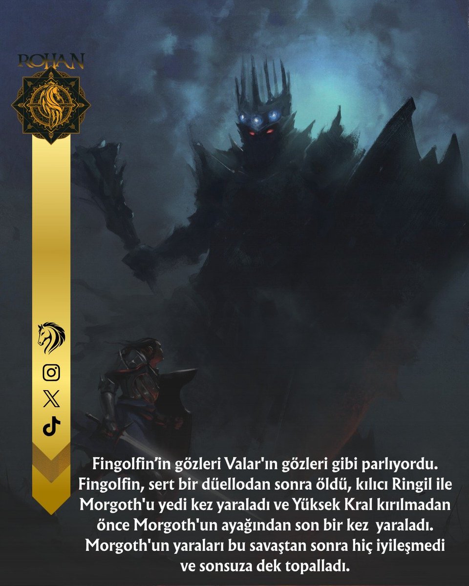 rohanlotrr's tweet photo. Ringil'in tadına yedi kez bakınca Morgoth
#thelordoftherings #Rohan #RingsOfPower #LOTRonPrime #lordoftherings #morgoth #fingolfin https://t.co/IxrHoNO3sO