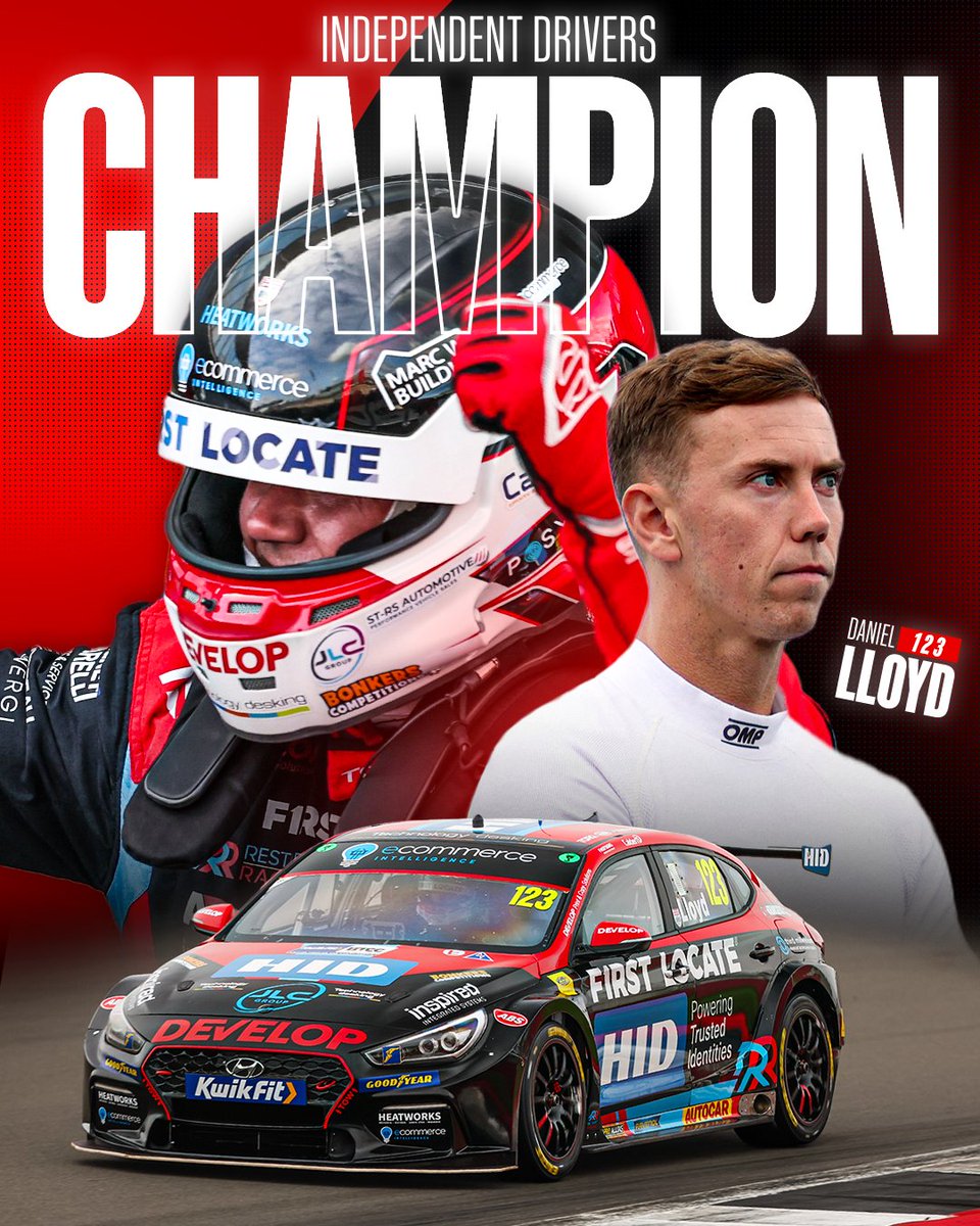 🏆 DAN LLOYD IS YOUR 2025 BTCC INDEPENDENT DRIVERS CHAMPION!! 🏆

He's done it! A brilliant second half of the season has seen him rise to the top of the championship and take his first BTCC title.

UNBELIEVABLE SCENES! 🔥🏆

#WeAreRestart #RestartRacing #BTCCFinale #Champion