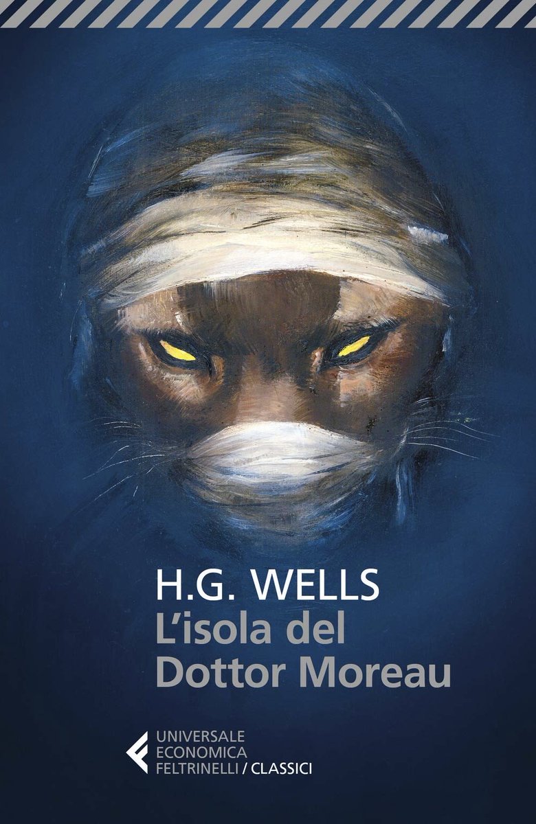 5) Dopo un naufragio, un uomo approda su un’isola dove il dottor Moreau, bandito da Londra per esperimenti di vivisezione, tenta di rendere umani gli animali. 𝘓’𝘪𝘴𝘰𝘭𝘢 𝘥𝘦𝘭 𝘋𝘰𝘵𝘵𝘰𝘳 𝘔𝘰𝘳𝘦𝘢𝘶 è un classico del 1896 che condensa orrore e limiti dell’uomo.