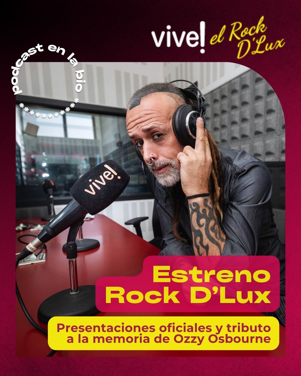 🚀🎸 Jesús Alijo Lux se pone al volante de este nuevo bólido musical en busca de la quinta esencia de las emociones.

 🛣️ El Rock será nuestra carretera pero iremos añadiendo melodías que nos guíen por este viaje sonoro.

💭 El podcast completo aquí: f.mtr.cool/dsjovpsetg