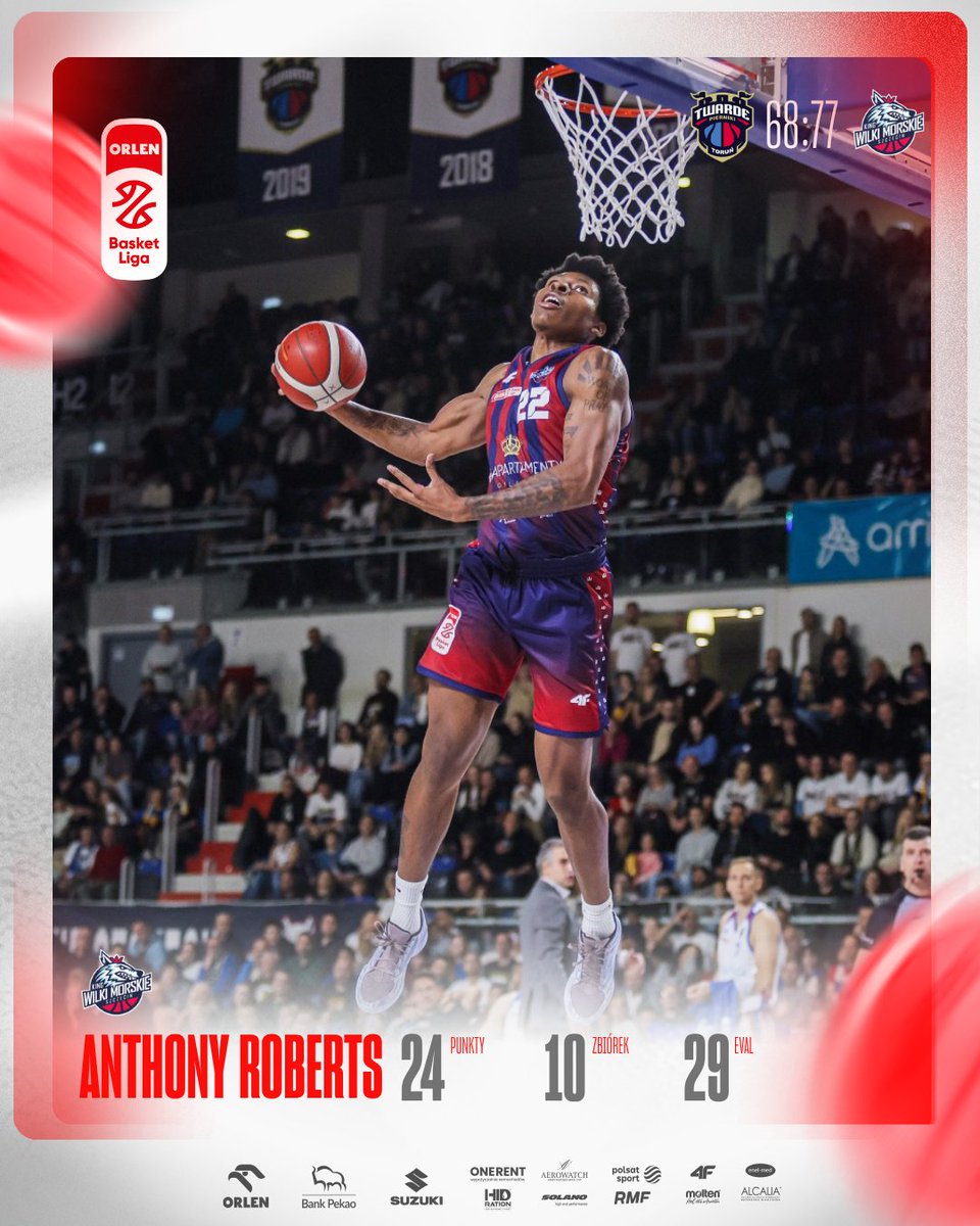PLKpl's tweet photo. 🔥 Anthony Roberts - rewelacyjny występ❗️

@KingWilki @GrupaORLEN #plkpl 
fot. Andrzej Romański https://t.co/UaLiuhDGG8