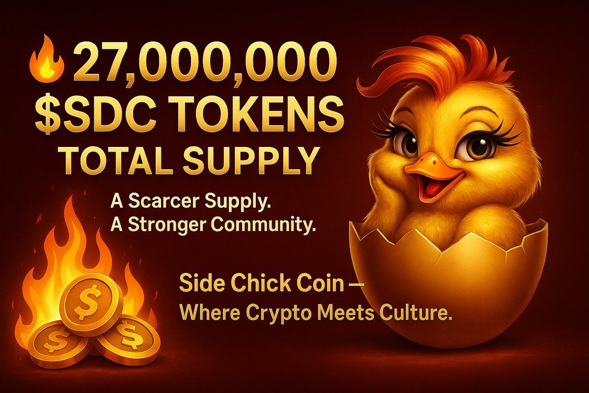 Only 27 million $SDC in existence. When it’s gone, it’s gone. Hold tight,  greatness is hatching.

CA: 0x8cDC41236C567511f84C12Da10805cF50Dcdc27b