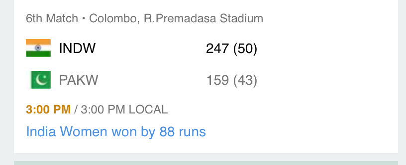 महिला वनडे वर्ल्डकप में भारत की जीत, पाकिस्तान को हराया
#IndianCricket
