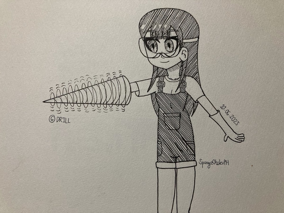 SpongeOtakuPH's tweet photo. Inktober 2025 - 6 - Drill Girl 

#inktober #inktober2025 #inktober2025day6 #inktober2025day6pierce #inktober2025pierce #pierce #drill #drillgirl #saayayakushiji #yakushijisaaya #薬師寺さあや #precure #prettycure #プリキュア #hugっとプリキュア #hugttoprecure #hugttoprettycure https://t.co/oSekkSEqZy
