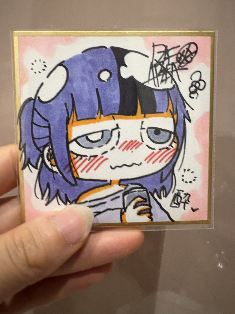CHAOSMARKETの戦利品！！！
学生時代からずっと憧れてたJAIBONさんと、とまんさんのグッズ初対面でゲット出来て嬉しすぎました😭
全然違うテイストのイラストわいは描いてるわけなんですけども…
原画は普通に一目惚れ可愛すぎる
#CHAOSMARKET_vol_01
