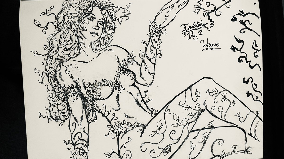 irogans's tweet photo. Inktober 2025 - DC

Day 2 prompt: Weave. 
Day 2 return: Pamela Isley. Poison Ivy

Traditional. https://t.co/xwuw5BiGaG