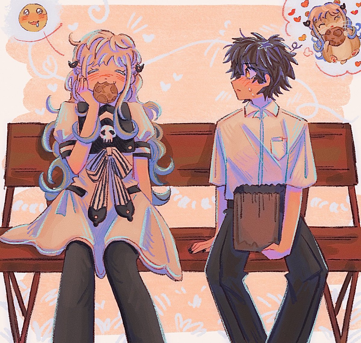 finally finished this oh my god. take the hananene hamsters and look after them.

#地縛少年花くん #tbhk #amanene