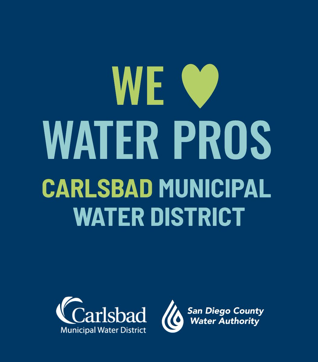 sdcwa's tweet photo. We celebrate our member agency @carlsbadcagov and their employees, Michael Divine and Anthony Rodriguez. We asked them to share their experiences working in the industry.

Read their responses here: https://t.co/FR7zDgEaFz

#WaterProfessionalsAppreciationWeek #WeLoveWaterPros https://t.co/PxgOXPTOkO