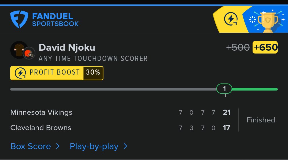 feltgoodbets's tweet photo. @brownsfanuk @David_Njoku80 Told ya so ... 🤑 https://t.co/PgQYxHuMrB