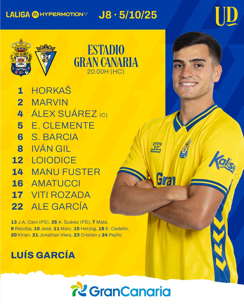 UD Las Palmas (@udlp_oficial) on Twitter photo 🆙 ¡Aquí está nuestro XI inicial para medirnos al <a href="/Cadiz_CF/">Cádiz Club de Fútbol</a>, #VamosUD!
#LasPalmasCádiz
#LaUniónHaceLasPalmas #SeremosMásUnión 🆙 ¡Aquí está nuestro XI inicial para medirnos al <a href="/Cadiz_CF/">Cádiz Club de Fútbol</a>, #VamosUD!
#LasPalmasCádiz
#LaUniónHaceLasPalmas #SeremosMásUnión