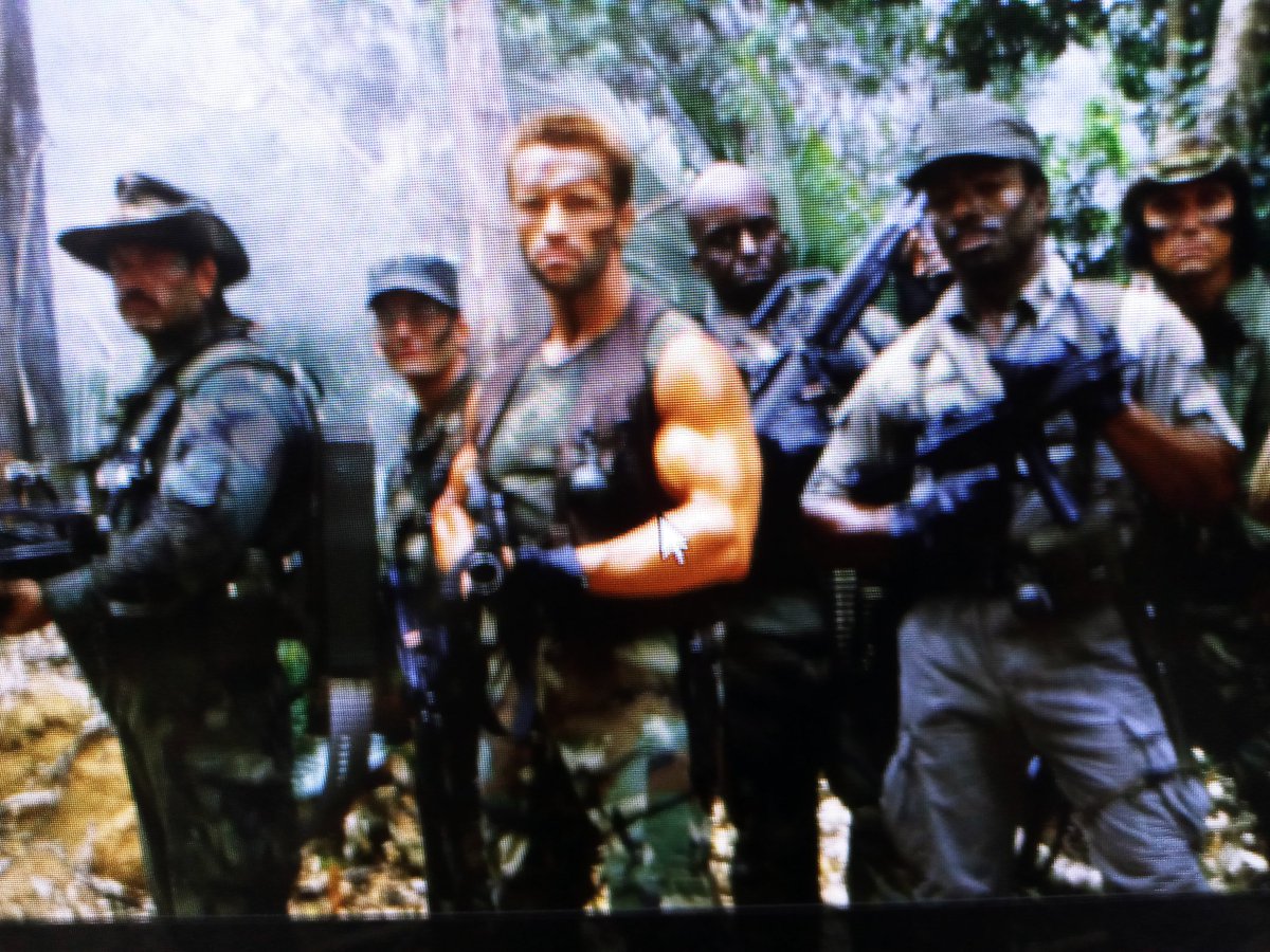 Ripleyplace's tweet photo. A team of commandos are on a mission in a control American jungle 
And find themselves hunted by an extraterrestrial warrior 
. https://t.co/4k79YyNvw0