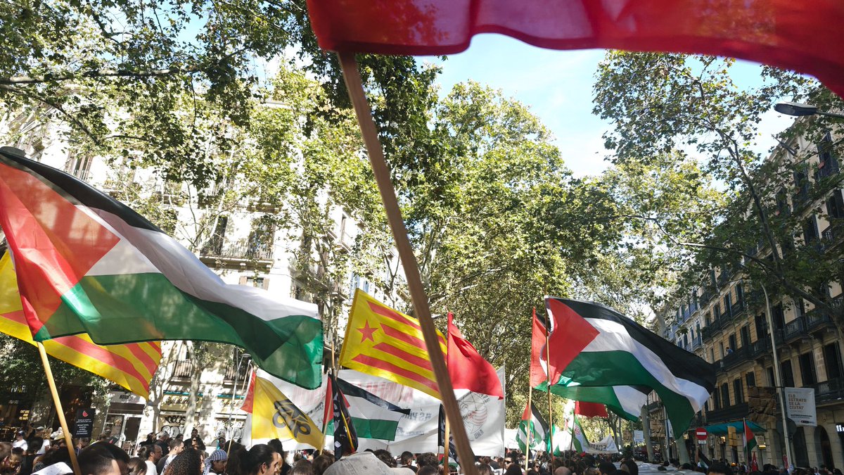 Recull d'ahir a la manifestació a Barcelona.

Des del Moianès continuarem mobilitzades per l'alliberament dels companys de la Flotilla i del poble palestí ✊