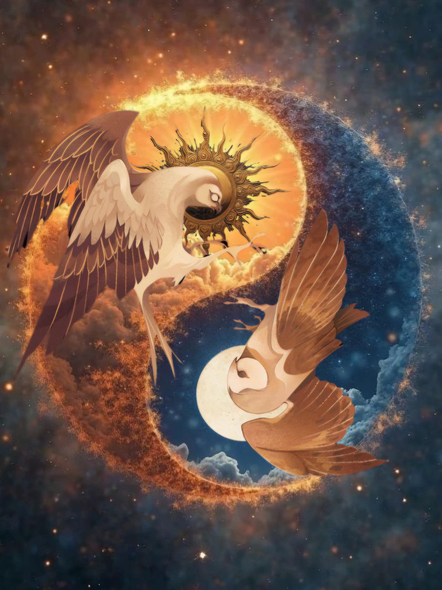 Blodeuwedd betrayed her husband Lleu, who turned into an eagle.
Lleu returns, and Blodeuwedd, as punishment is turned into an owl.