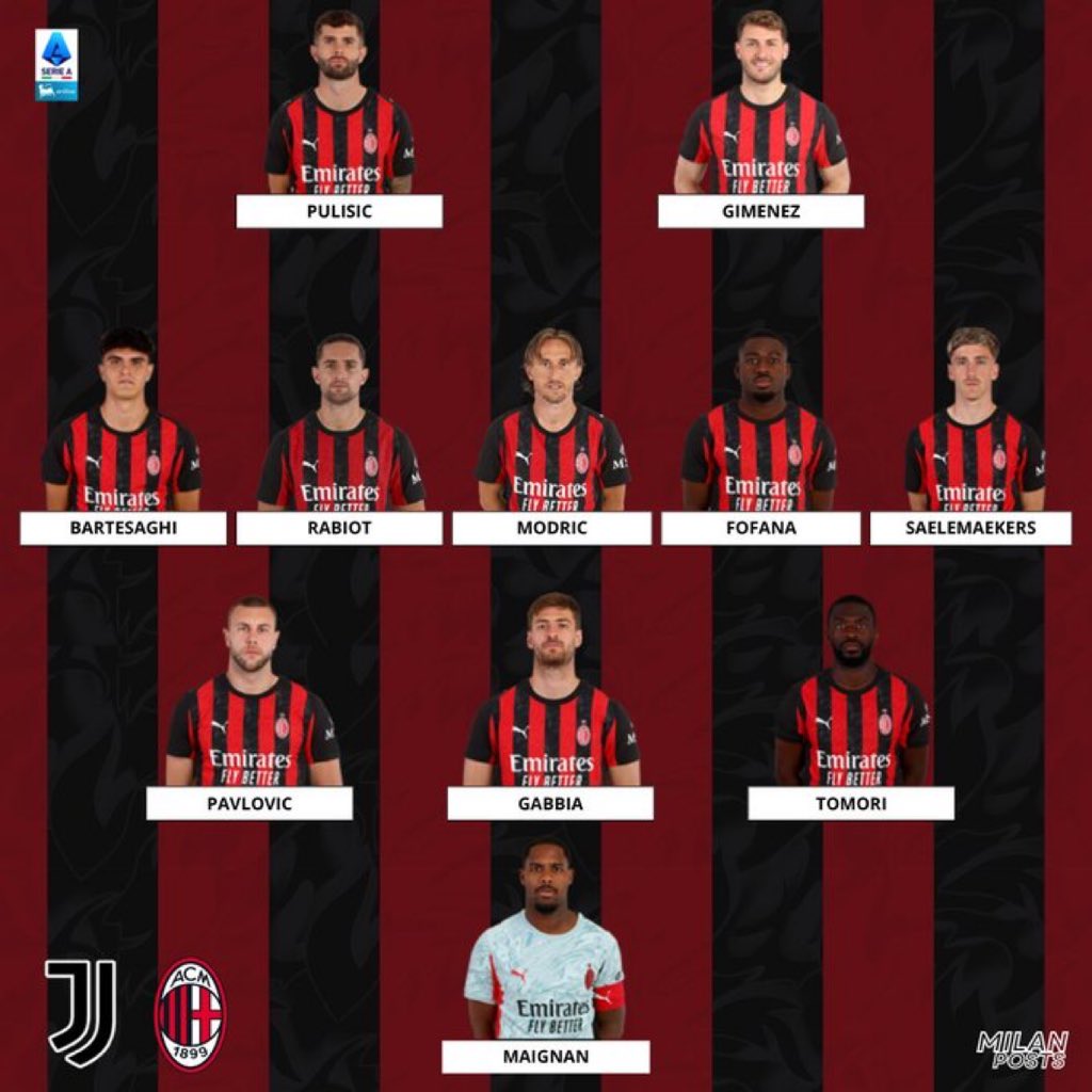 الرسميه للميلان
الحمدلله توموري عاد والاهم بارتيساغي متواجد عكس الاخبار اللي طلعت

نحتاج كل ثقلنا في الوسط وبحول الله هم رجال الليله

كل التوفيق يارب ❤️🖤