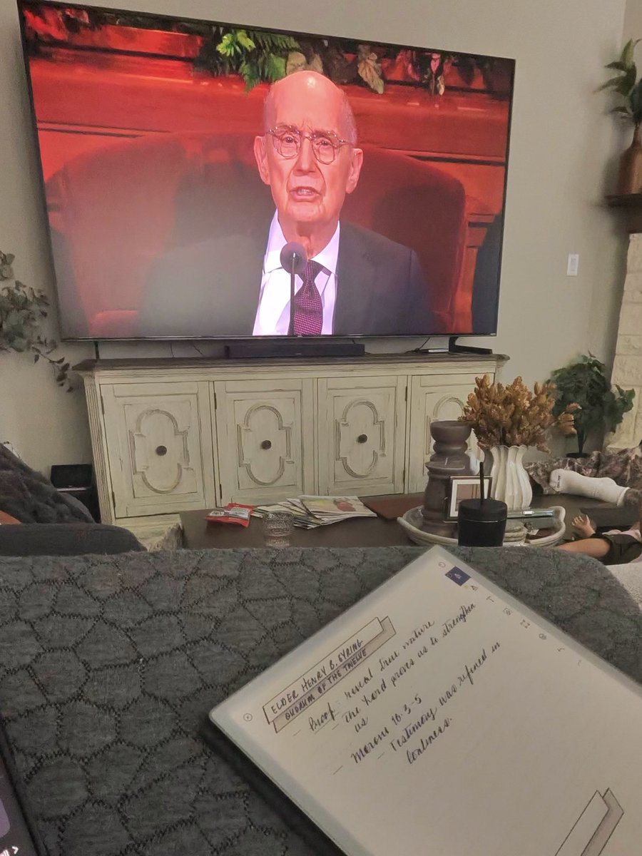 “The sanctifying effect of suffering.”

That line is hitting me right now. 

#GeneralConference