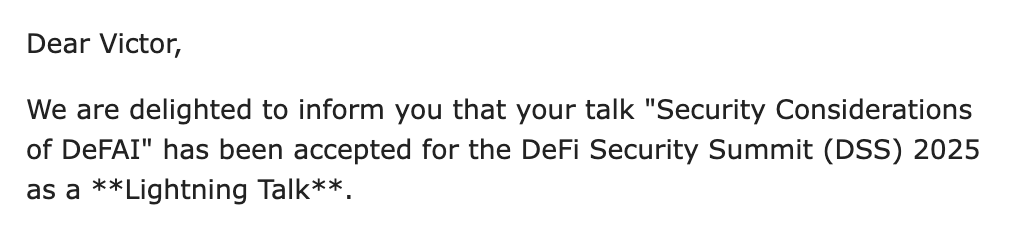 Excited to give back to the community — this time, in person

See you at DSS 2025!