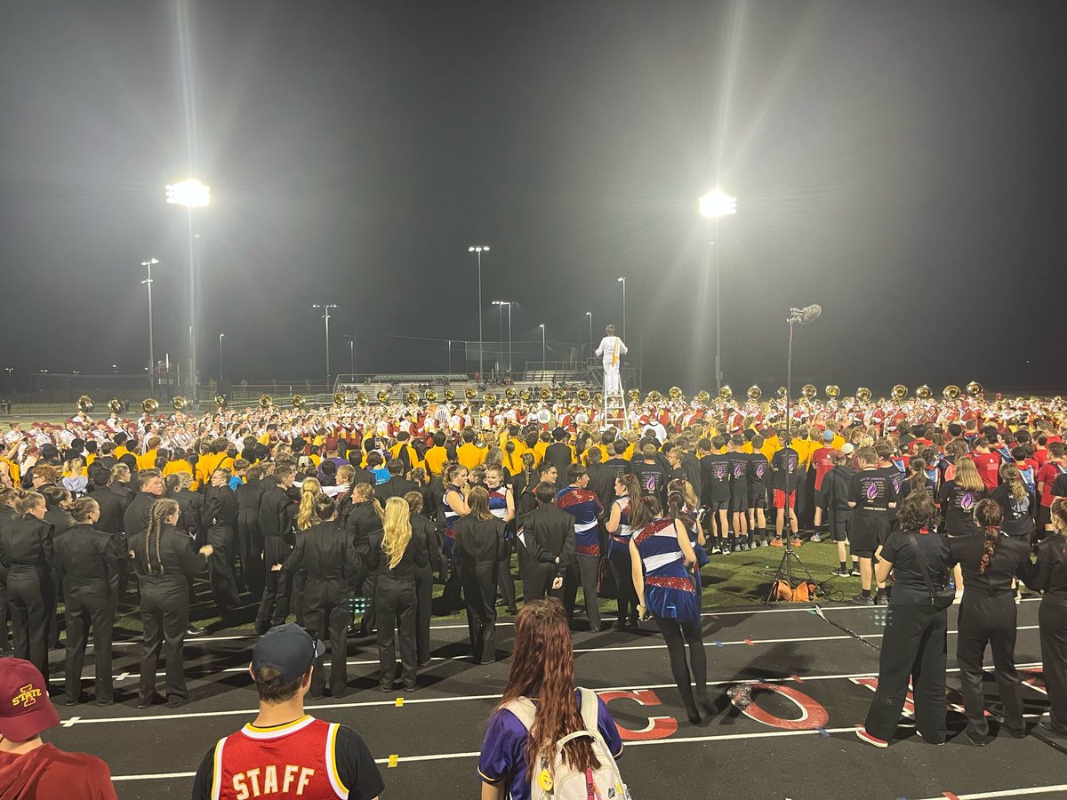 What a great weekend for the Warrior Regiment! Two fantastic performances, a 2nd place finish at the North Polk Marching Invitational, and a front row seat to watching some Waukee Alum in the Iowa State University Marching Band! #wwr #colormyworld #wearewaukee