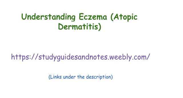 study_guideme's tweet image. Understanding Eczema (Atopic Dermatitis)

Eczema, also known as atopic dermatitis, is a chronic inflammatory skin condition that affects millions of children worldwide...
Find more: youtu.be/7sBSdigFmhM

#eczema #atopicdermatitis #skinirritation