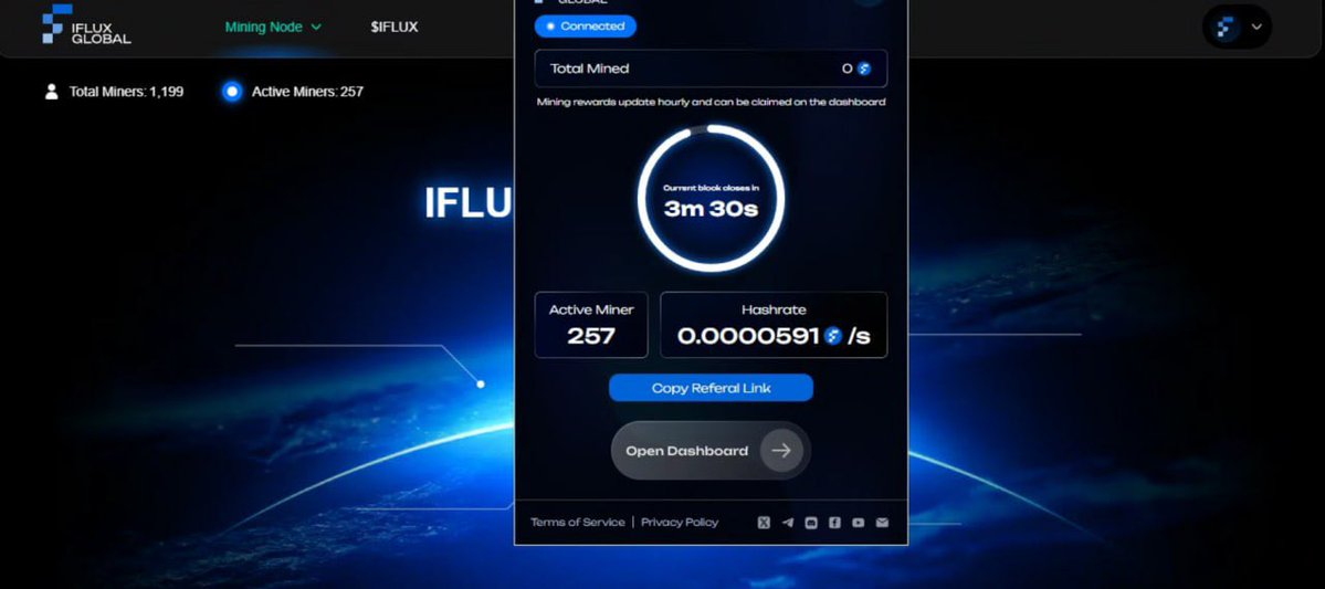 LeeJack_89's tweet image. 🚀 $IFLUX Global NODE DENPIN  just launched 🚀
👉 Get direct TOKEN ( not point)💸
🔵  Total supply: 4,444,444 $IFLUX (fixed forever)
🔵  50% Community = 2,222,222 tokens for mining, tasks, #airdrop
🔵  20% DEX Liquidity = immediate trading access
🔵  20% Partners = ecosystem…